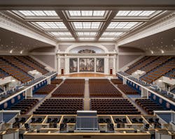 After: View from tier seating, DAR Constitution Hall, 2022