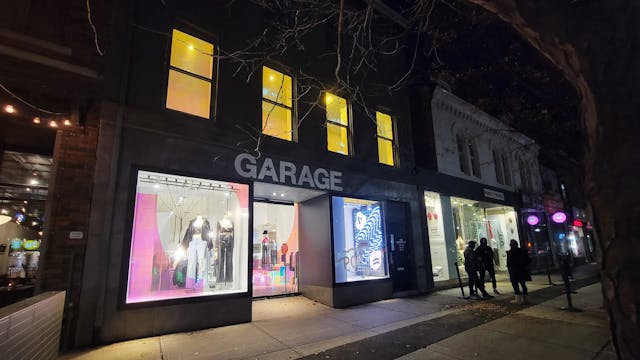 Garage pop-up store in Toronto