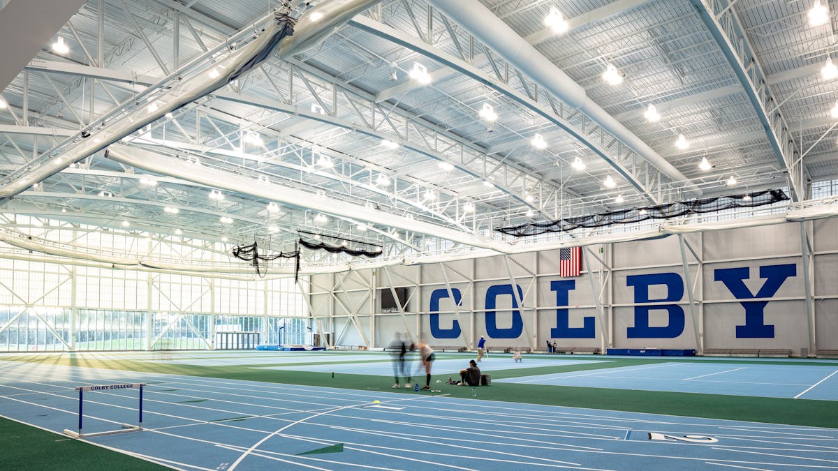 Indoor track and field facility, Harold Alfond Athletics and Recreation Center, Colby College