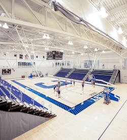 Basketball court, Harold Alfond Athletics and Recreation Center, Colby College