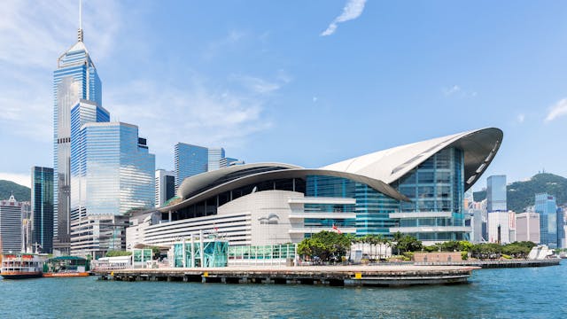 The Hong Kong Convention and Exhibition Centre, location of the 25th Hong Kong International Lighting Fair (autumn edition)