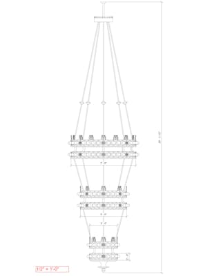 Custom fixture design for The Fisher Center for the Performing Arts, by Crenshaw Lighting and Randy Burkett