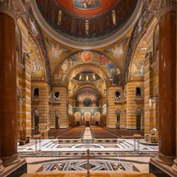 A view of the nave from the altar Cathedral Basilica of St. Louis.